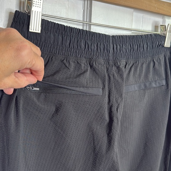 Athleta Black Textured Brooklyn Jogger Stretch Tapered Leg 566689 W1081 Sz 4 - Picture 8 of 10